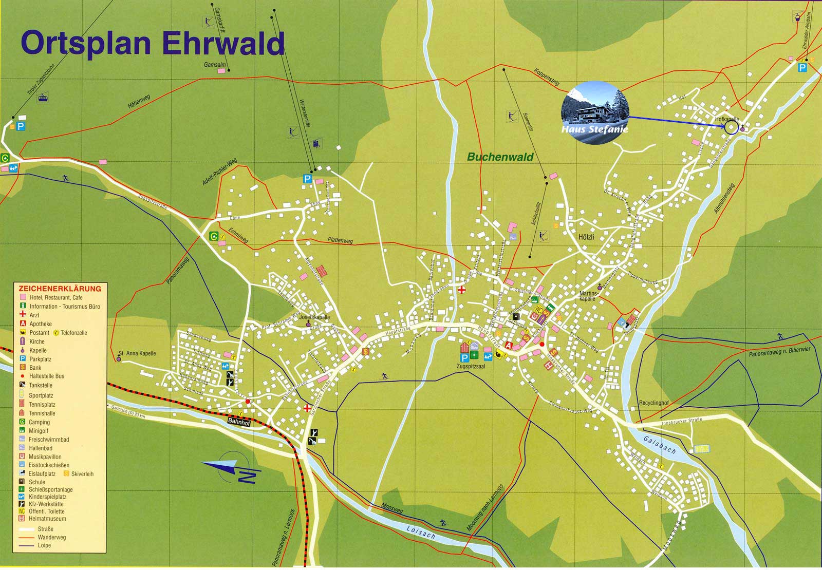 ortsplan ehrwald L